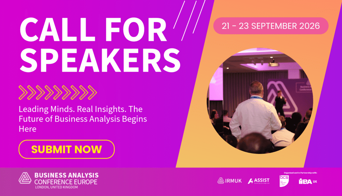 Business analysis call for speakers article