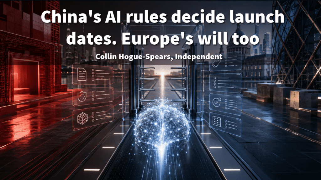 China's AI rules decide launch dates. Europe's will too