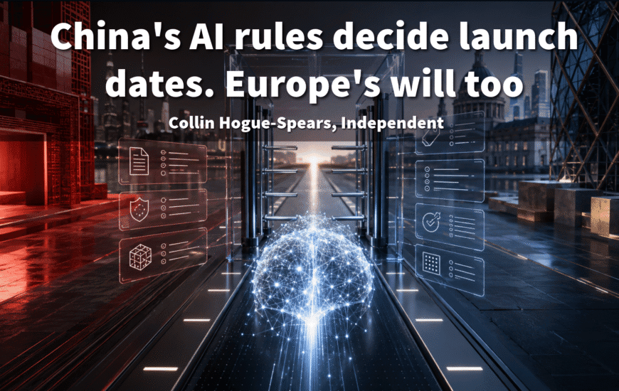 China's AI rules decide launch dates. Europe's will too